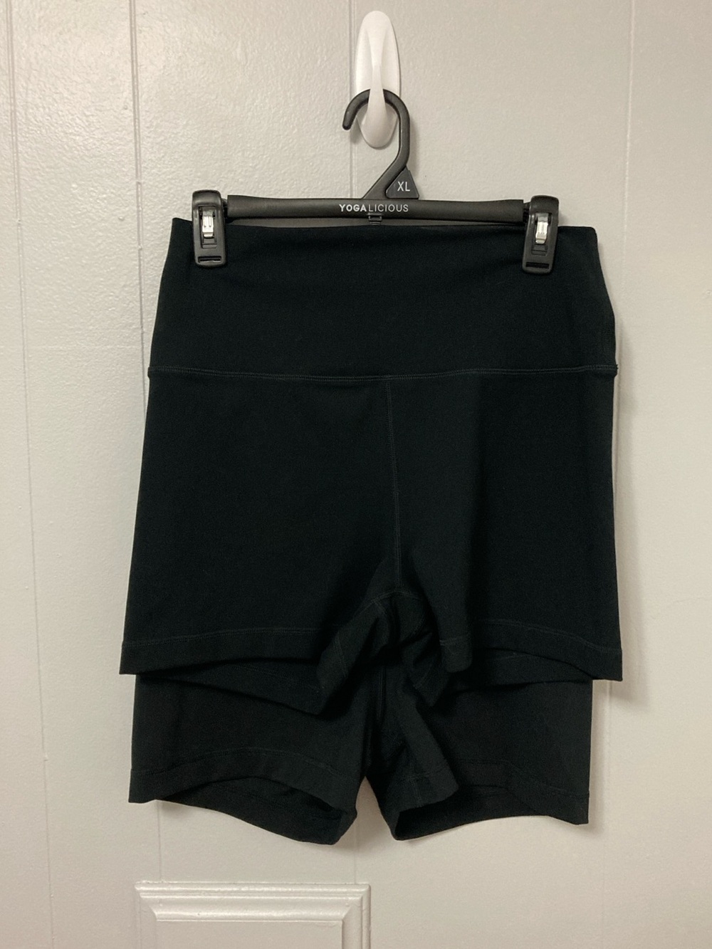 Set of 2- Black Biker Short